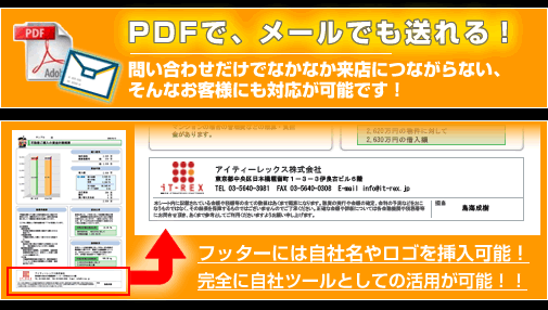 PDFで反響メール返信対応！自社不動産営業ツールとして活用が可能！